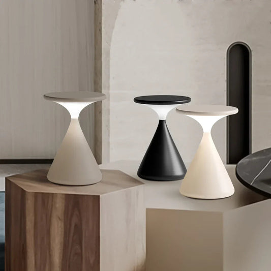 Kabellose Sanduhr-Tischlampe Modern Wohnzimmer Minimalistisch