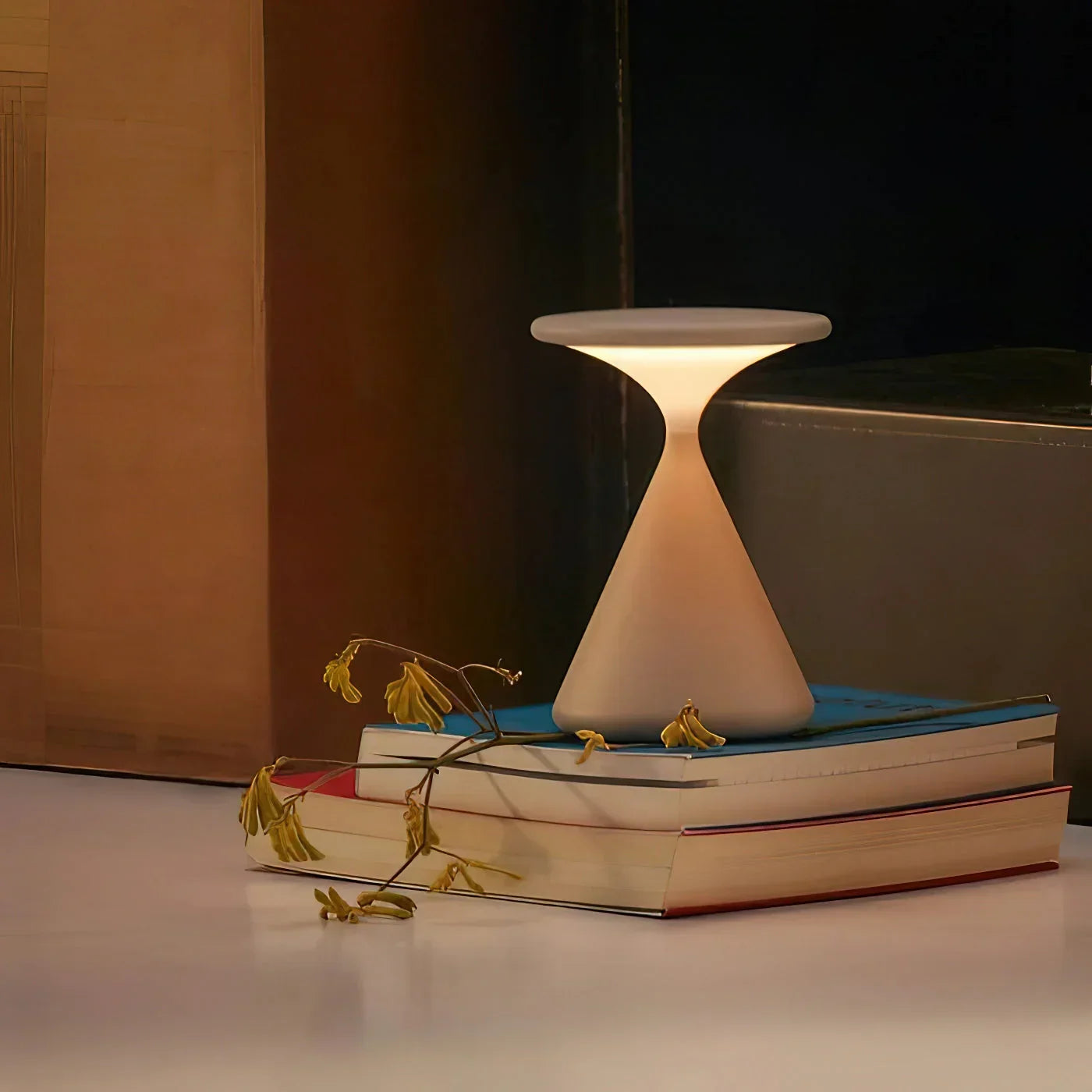 Kabellose Sanduhr-Tischlampe Modern Wohnzimmer Minimalistisch