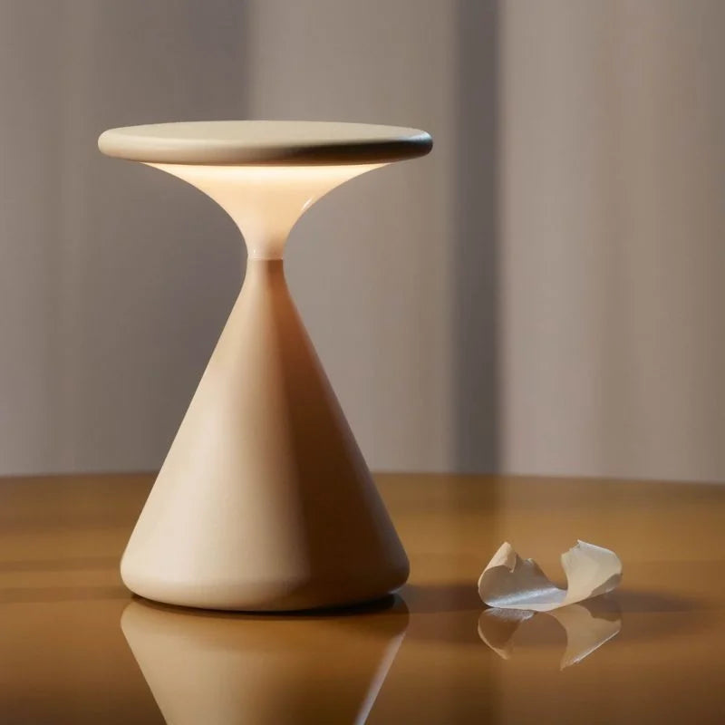 Kabellose Sanduhr-Tischlampe Modern Wohnzimmer Minimalistisch