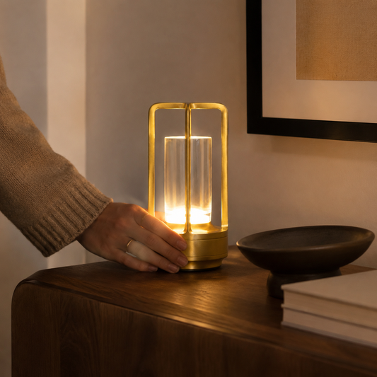 Lampe Modern Minimalistisch Wohnzimmer USB-C Akku