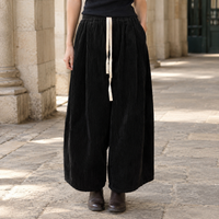 Weite Damenhose Relaxed Fit Casual mit Kordelbund