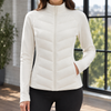 Damen Steppjacke Slim Fit Freizeit Chevron-Muster
