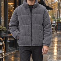 Cordjacke Herren Relaxed Fit Freizeit Herbst
