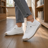 Elastische Schnürschuhe Damen Regular Fit Freizeit