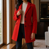 Damen Mantel Slim Fit Business Elegant