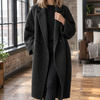 Damen Wollmantel Oversize Casual mit breitem Revers