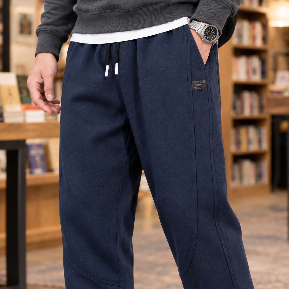 Simon - Herren Jogginghose Relaxed Fit Freizeit Bequem
