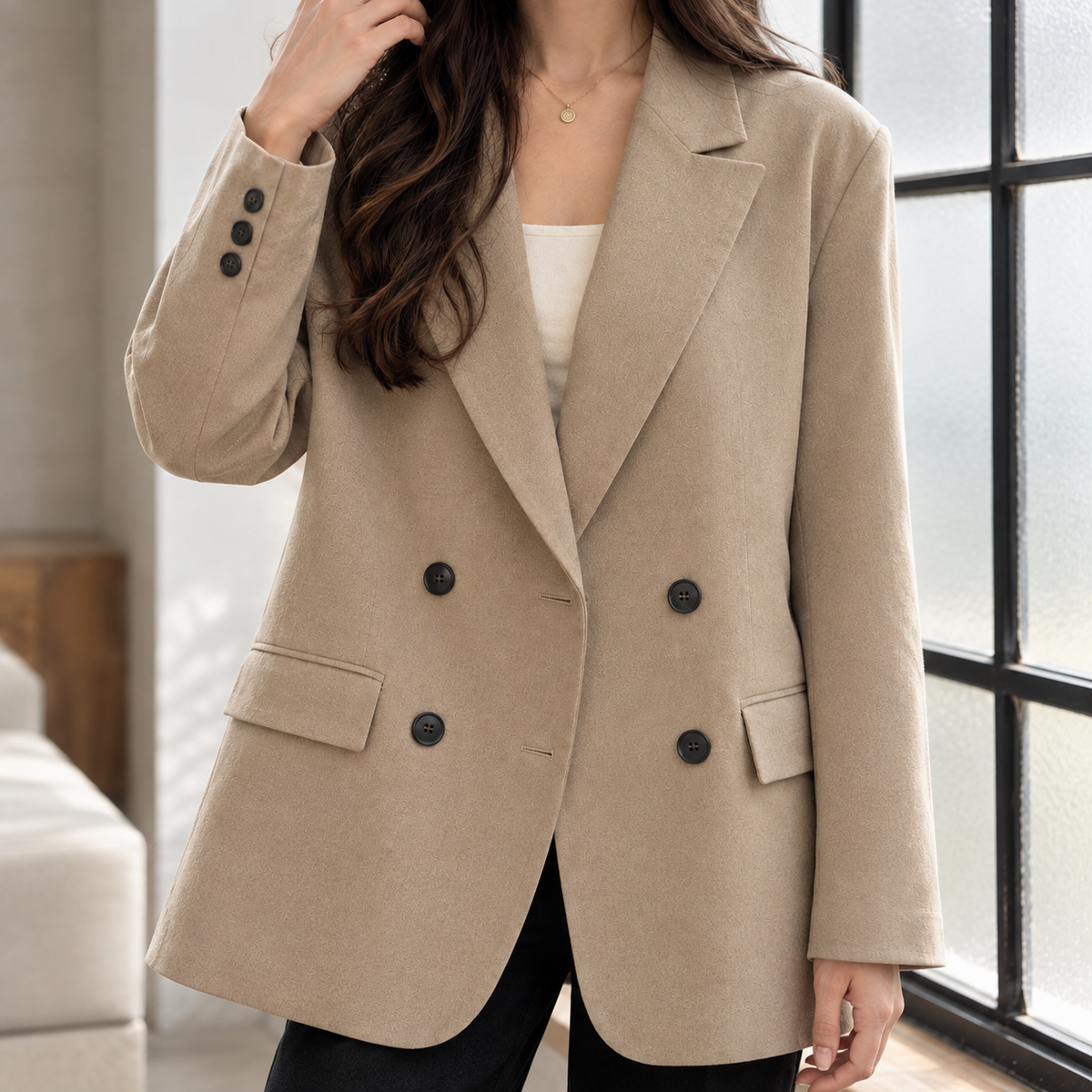 Damen Relaxed Fit Blazer Business Casual Elegant