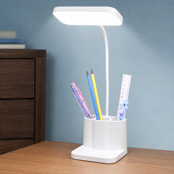 Touch-Lampe mit Organizer Modern Schreibtisch Beleuchtung