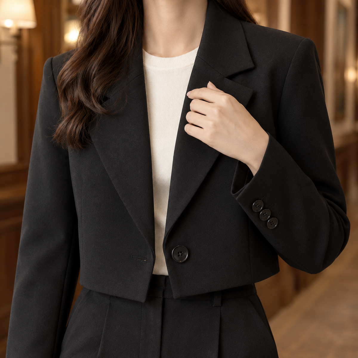 Damen Slim Fit Blazer Business Elegant Tailored