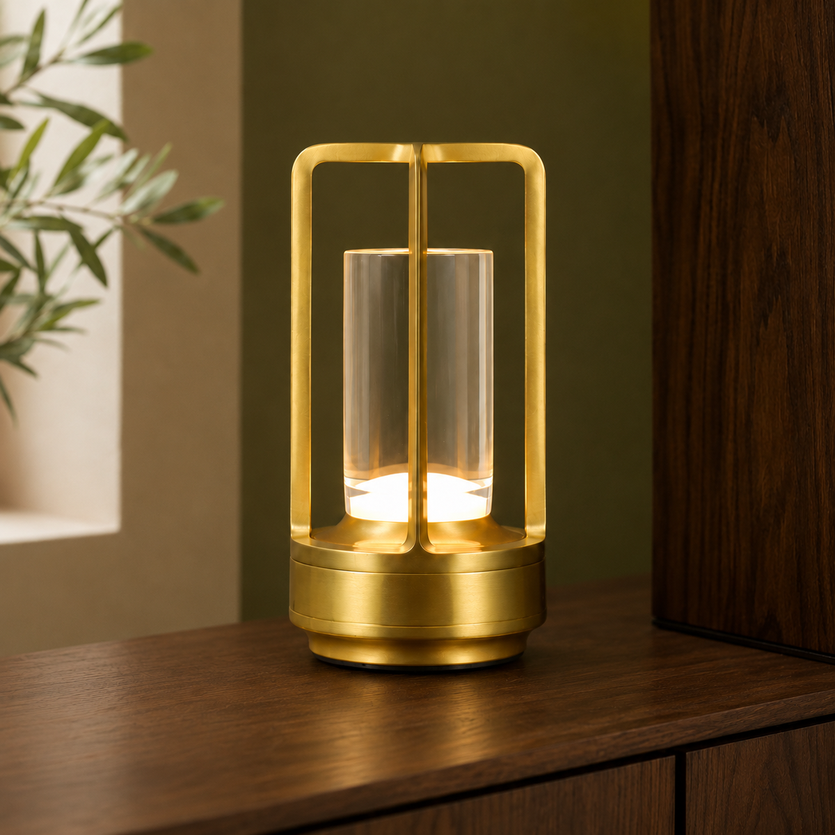 Lampe Modern Minimalistisch Wohnzimmer USB-C Akku