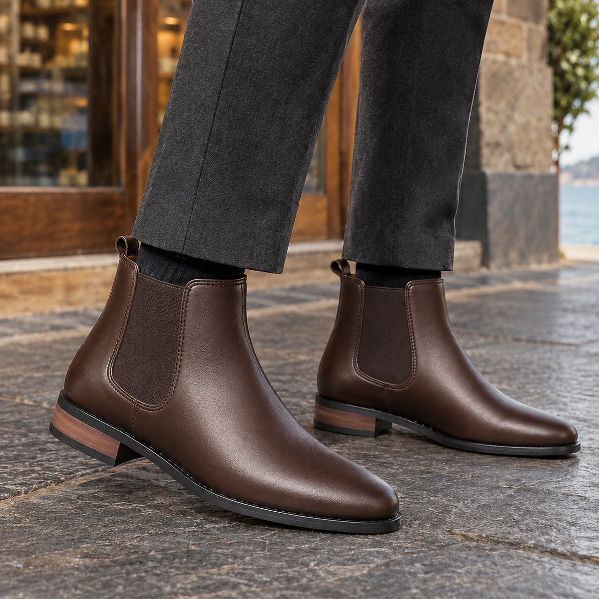 Chelsea Boots Damen Regular Fit Freizeit