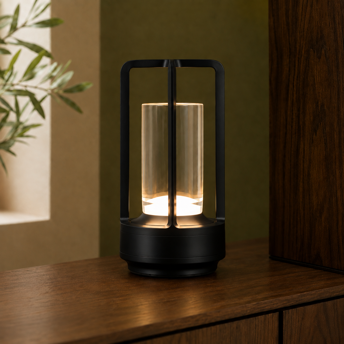 Lampe Modern Minimalistisch Wohnzimmer USB-C Akku