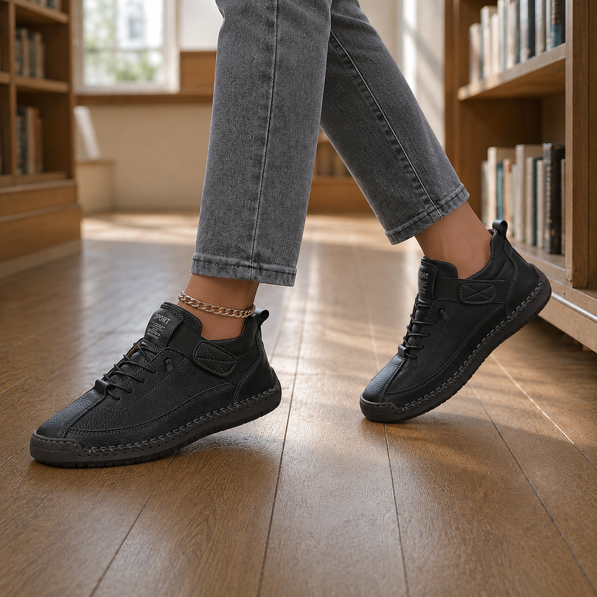Elastische Schnürschuhe Damen Regular Fit Freizeit
