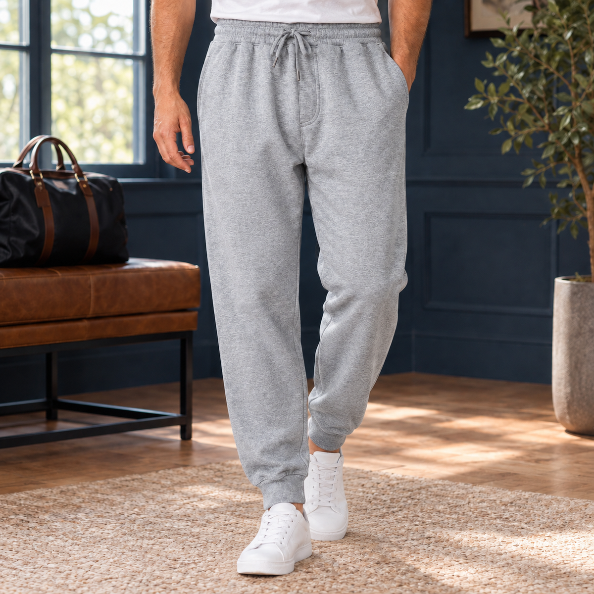 Max - Joggerhose Herren Relaxed Fit Freizeit bequem