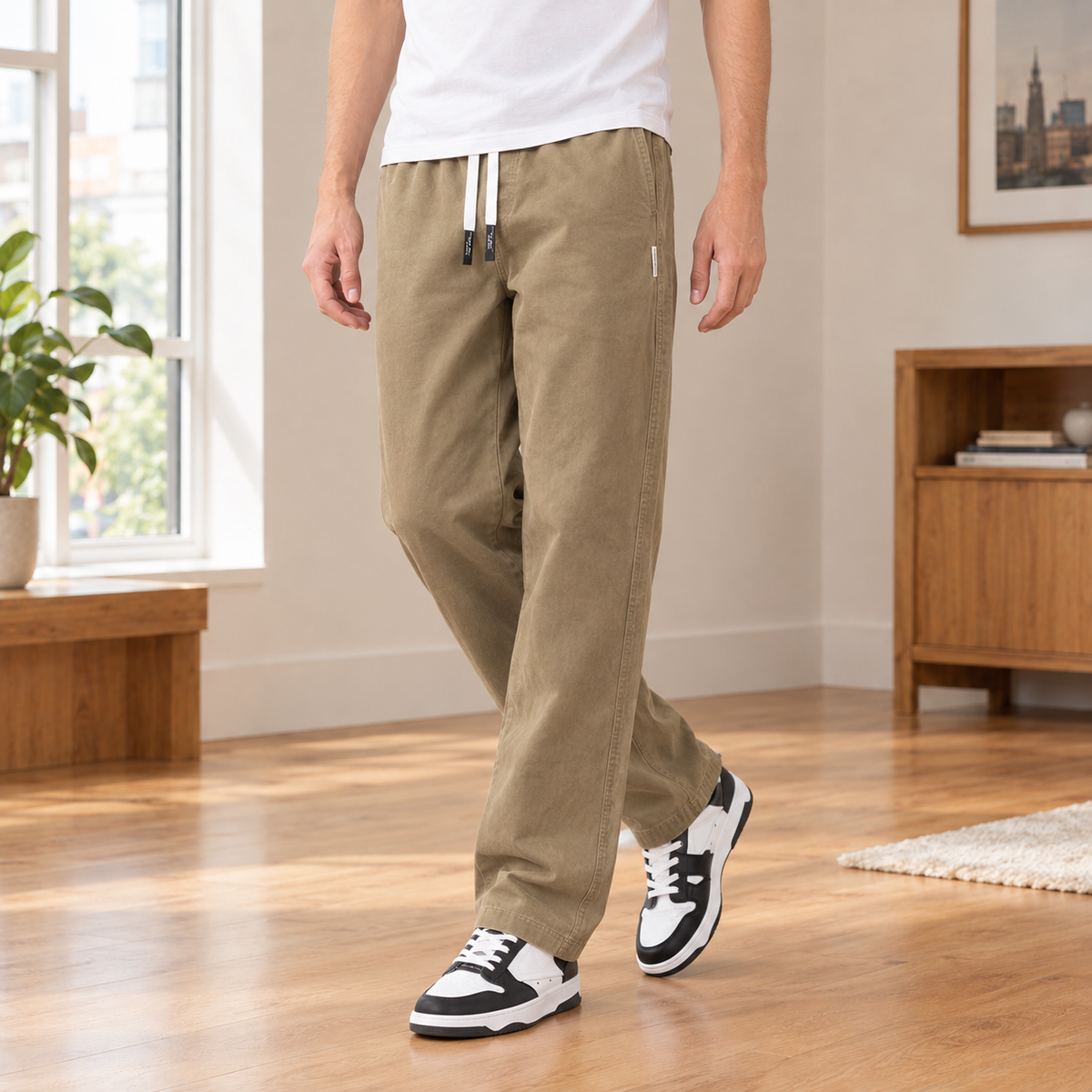 Mark - Relaxed Fit Hose Herren Freizeit Locker Gerade