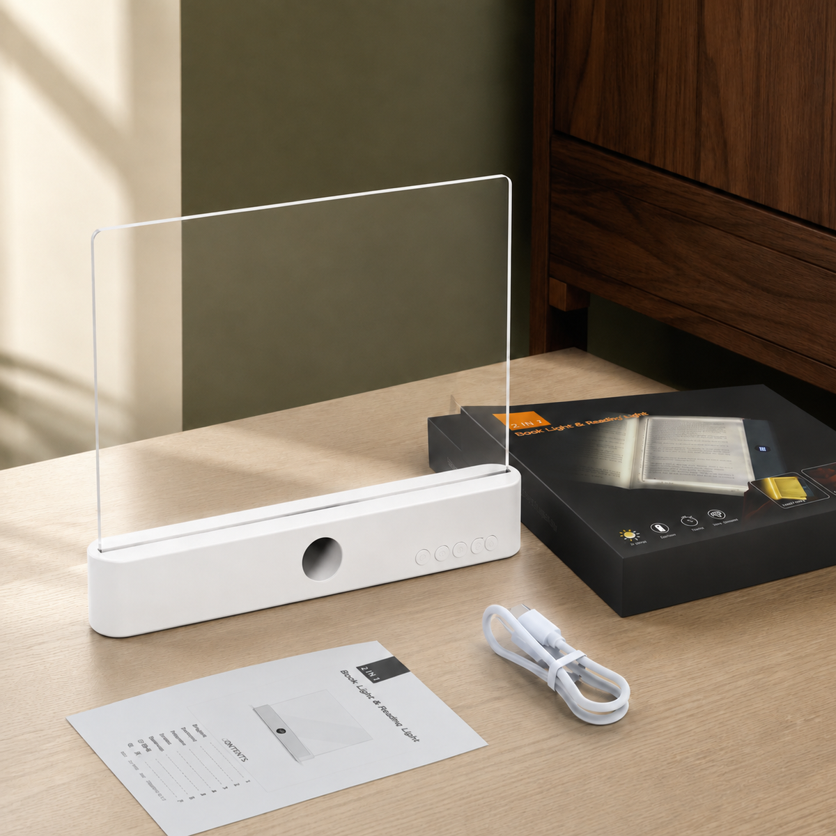 Wiederaufladbare Lampe Modern Schreibtischbeleuchtung