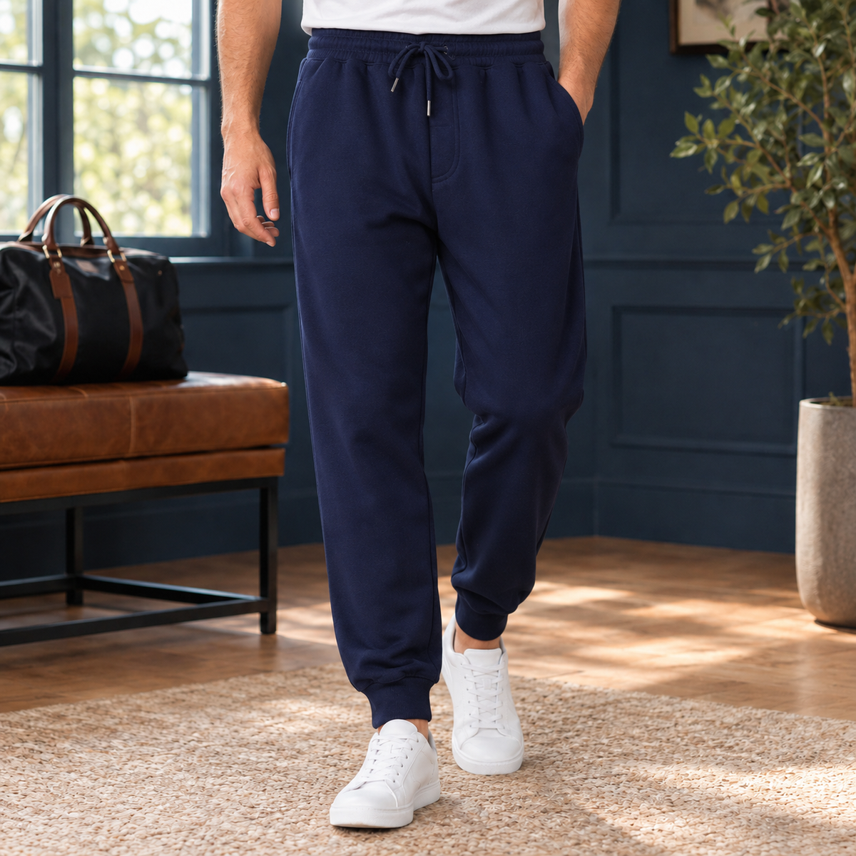 Max - Joggerhose Herren Relaxed Fit Freizeit bequem