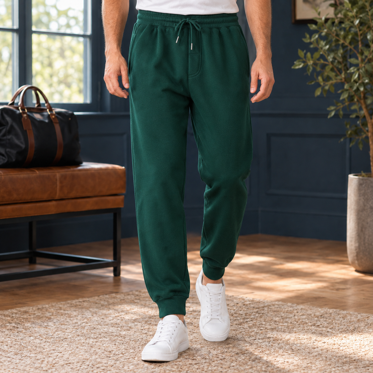Max - Joggerhose Herren Relaxed Fit Freizeit bequem