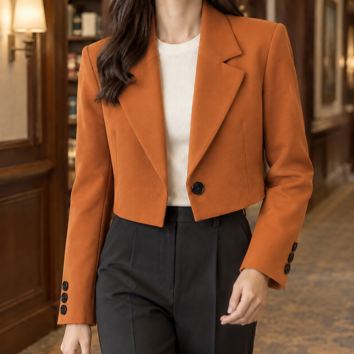 Damen Slim Fit Blazer Business Elegant Tailored