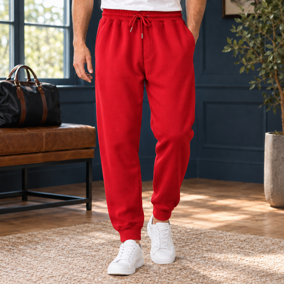 Max - Joggerhose Herren Relaxed Fit Freizeit bequem