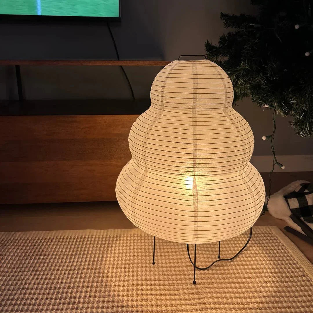 Reispapierlampe Skandinavisch Wohnzimmer Minimalistisch