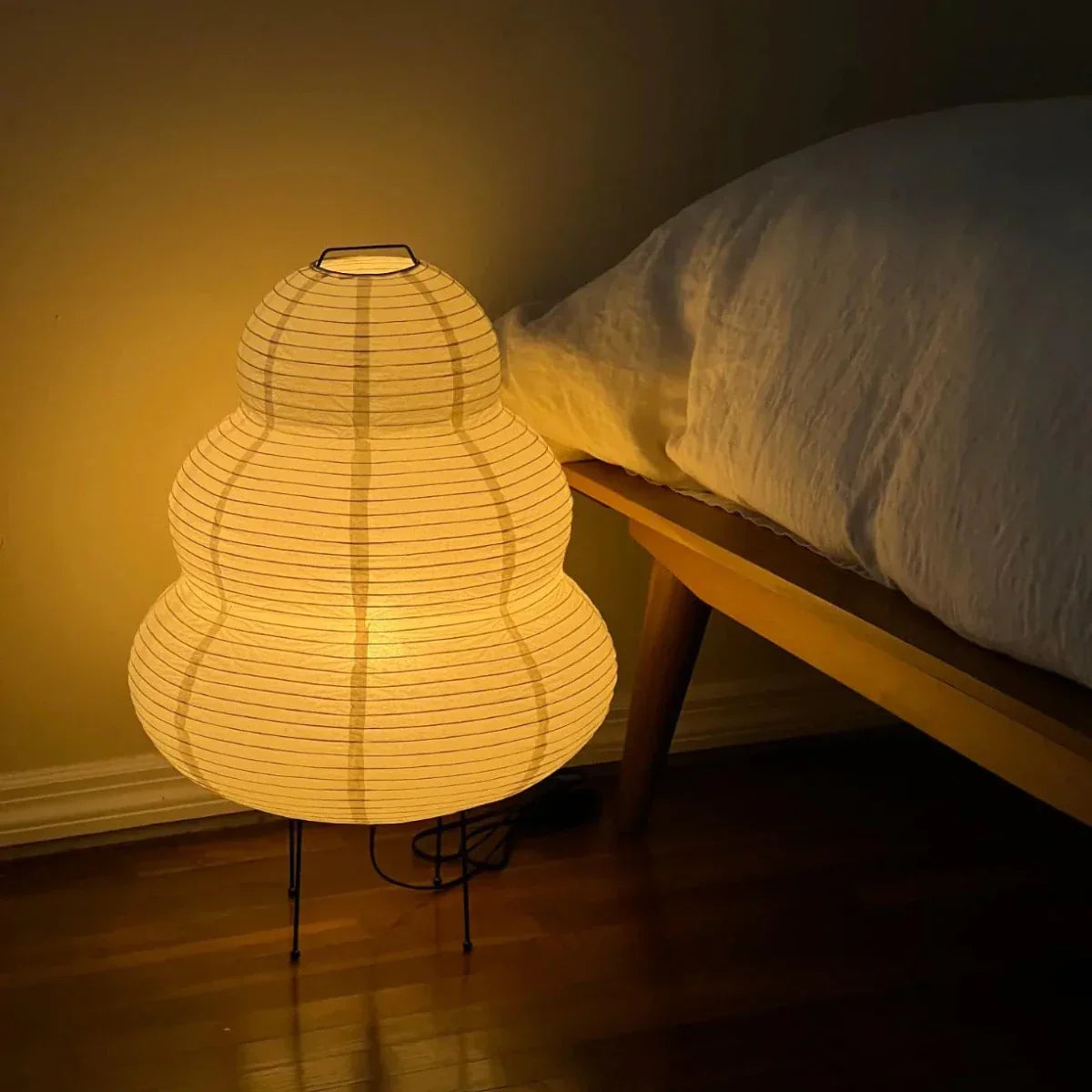 Reispapierlampe Skandinavisch Wohnzimmer Minimalistisch