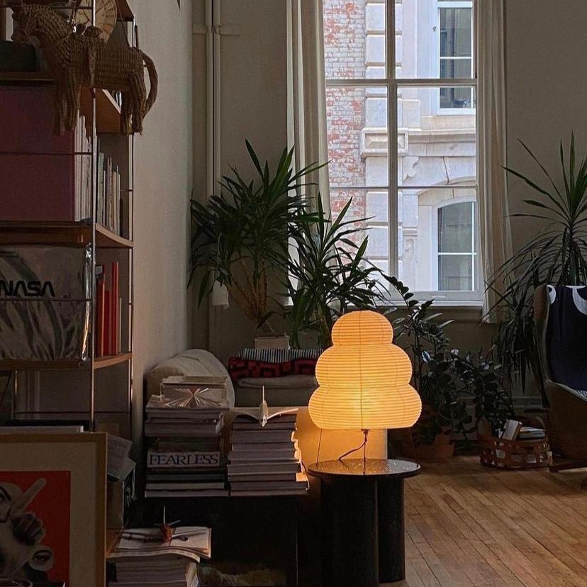 Reispapierlampe Skandinavisch Wohnzimmer Minimalistisch