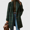 Siera I Damen Slim Fit Karomantel Elegant Herbst Winter