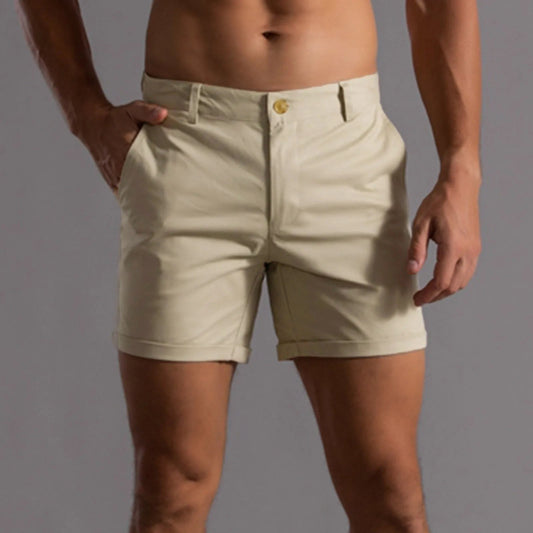 Baumwoll-Shorts Herren Regular Fit Freizeit Sommer