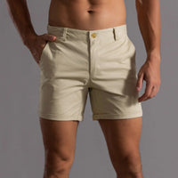 Baumwoll-Shorts Herren Regular Fit Freizeit Sommer