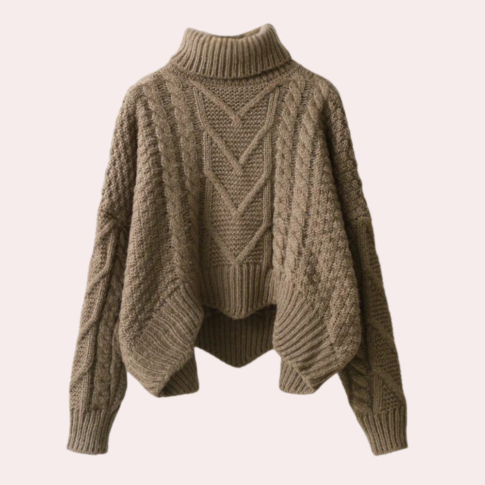 Marta I Damen Rollkragenpullover Slim Fit Casual Winter