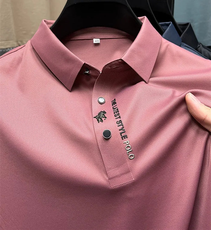 Herren Poloshirt Regular Fit Freizeit Sommer Faltenfrei