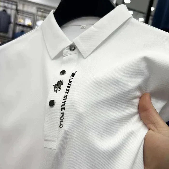 Herren Poloshirt Regular Fit Freizeit Sommer Faltenfrei