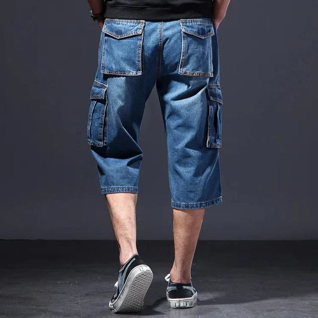 Cargo-Shorts Herren Relaxed Fit Freizeit