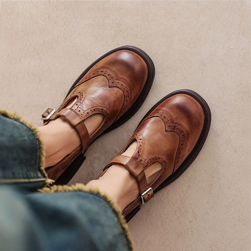 Damen Mary Jane Ballerinas Klassisch Freizeit Komfort