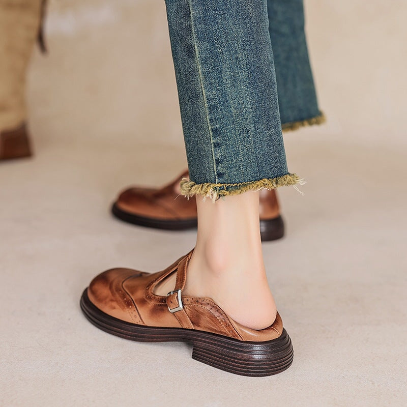 Damen Mary Jane Ballerinas Klassisch Freizeit Komfort