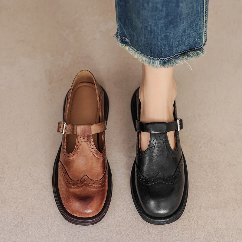 Damen Mary Jane Ballerinas Klassisch Freizeit Komfort