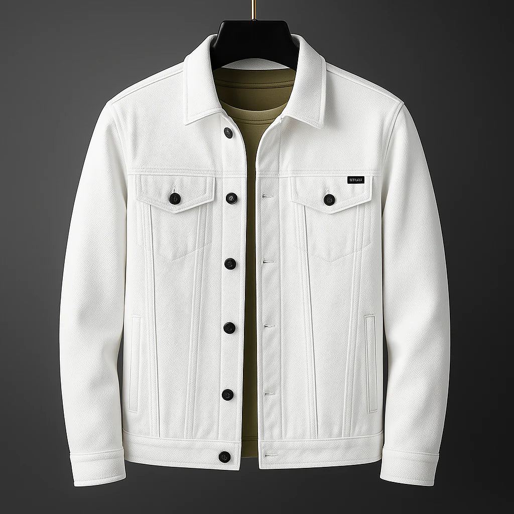 Jeansjacke Herren Regular Fit Freizeit Klassisch