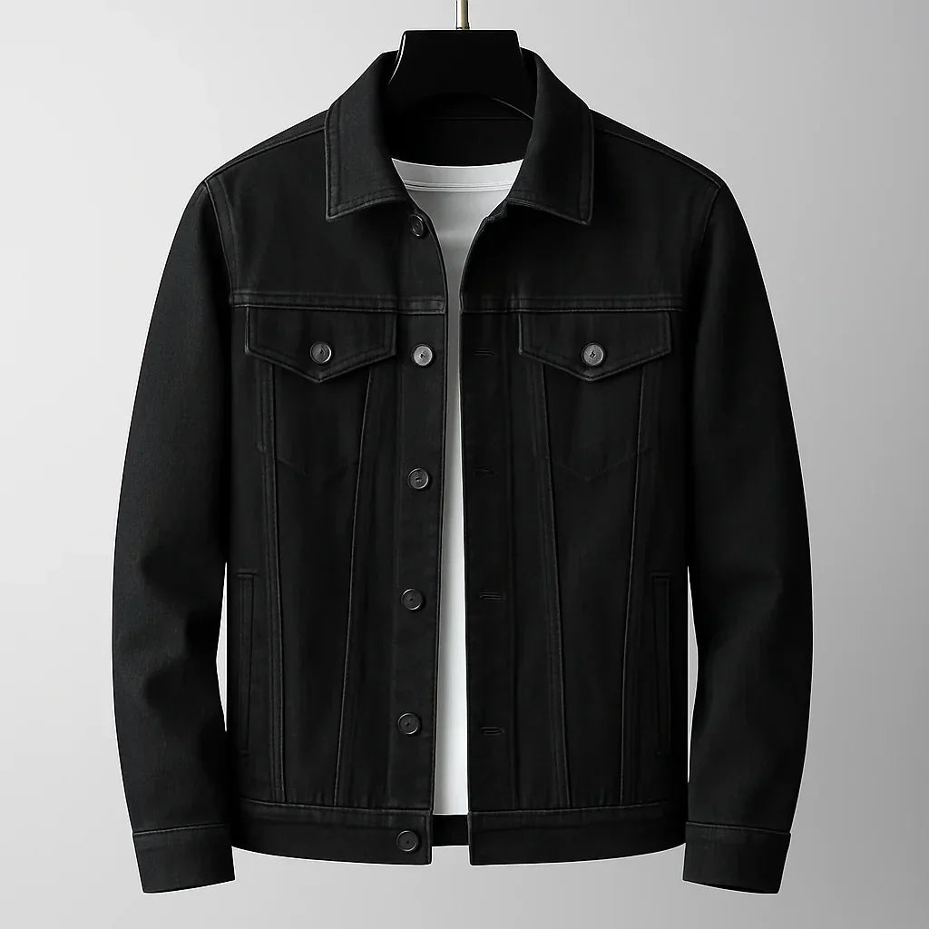 Jeansjacke Herren Regular Fit Freizeit Klassisch