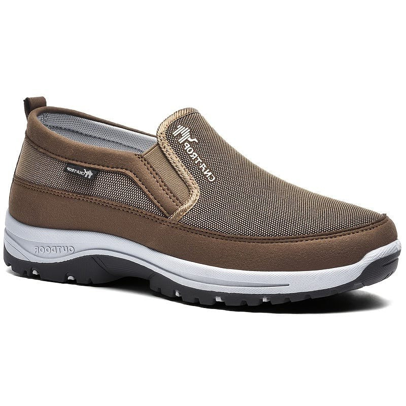 Herren Slip-On Canvas Schuhe mit elastischen Einsätzen Freizeit