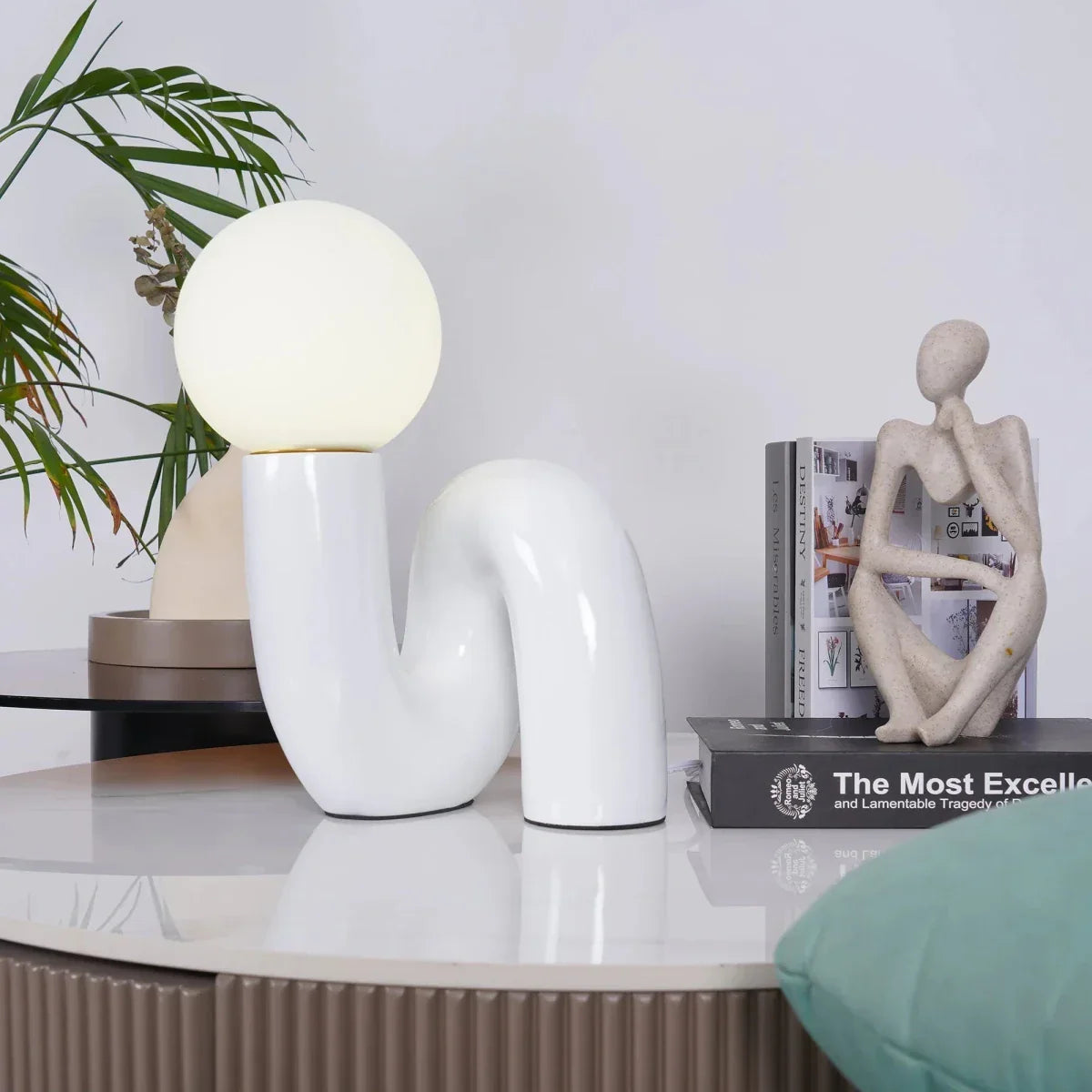 Tischlampe Skulptural Modern Wohnzimmer Ambientebeleuchtung