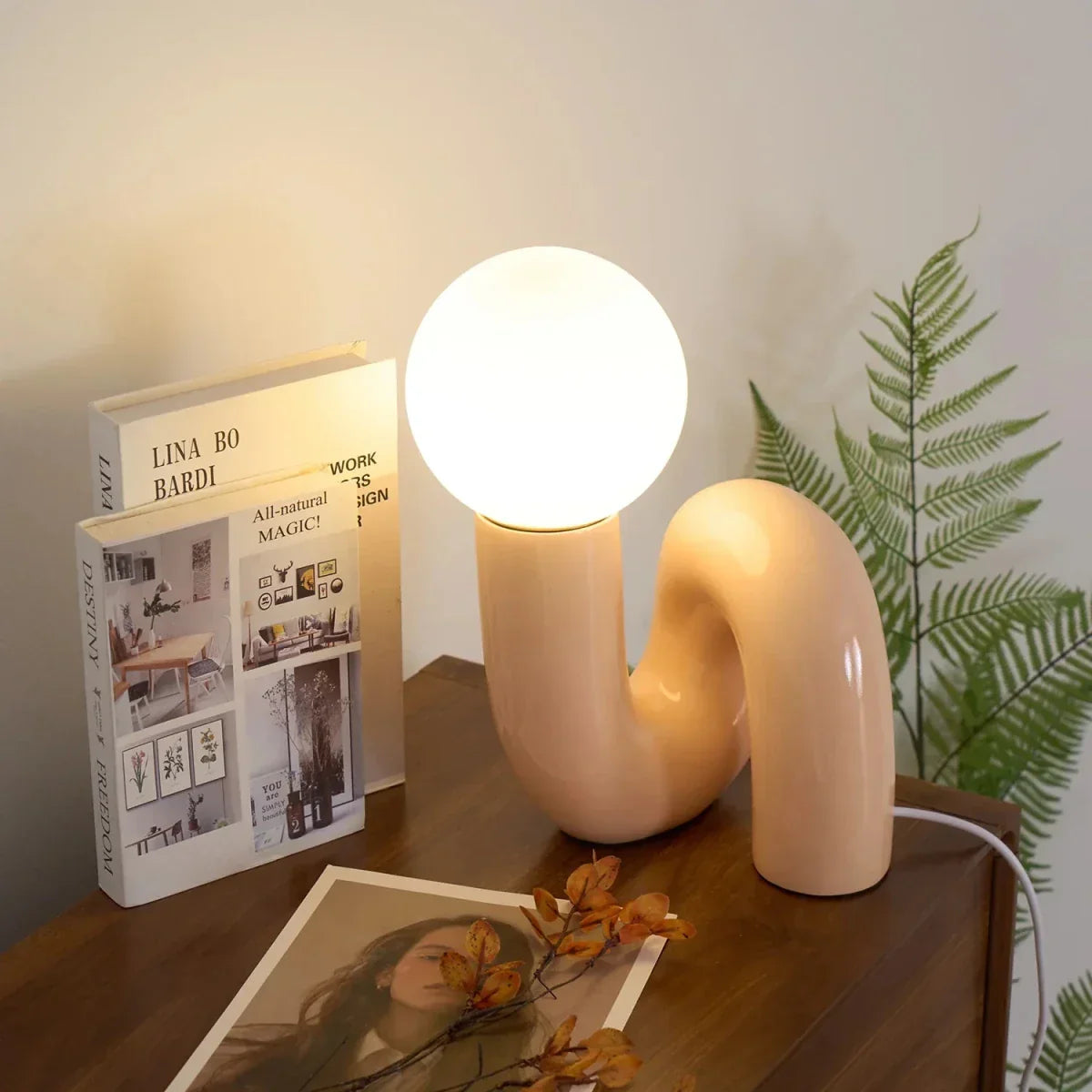 Tischlampe Skulptural Modern Wohnzimmer Ambientebeleuchtung
