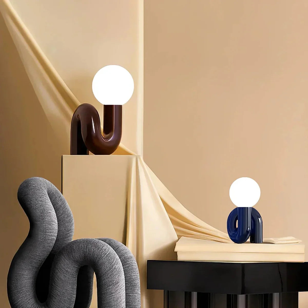 Tischlampe Skulptural Modern Wohnzimmer Ambientebeleuchtung