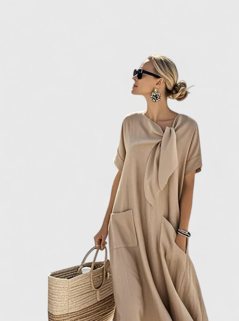 Elegantes Damen Kleid Regular Fit Freizeit Sommer