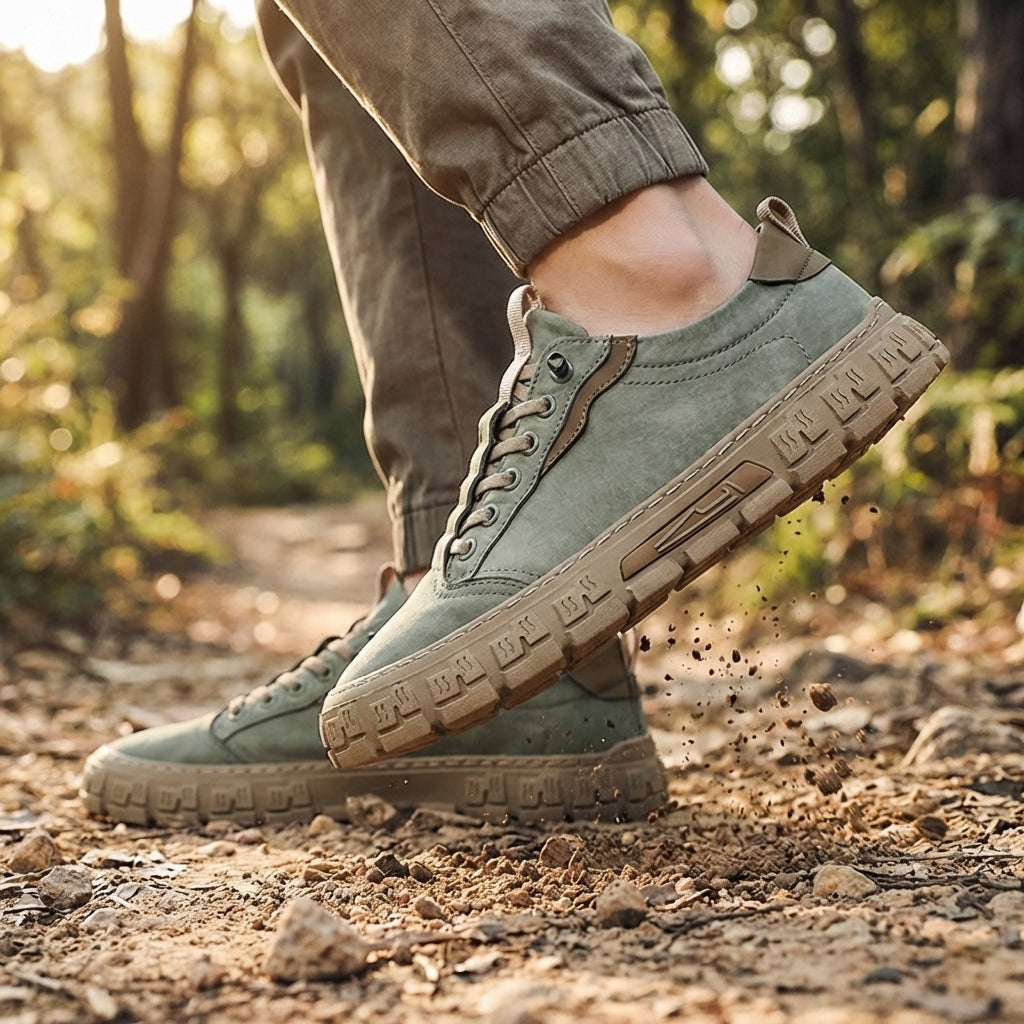 Sneaker Herren Regular Fit Freizeit samtartiges Canvas