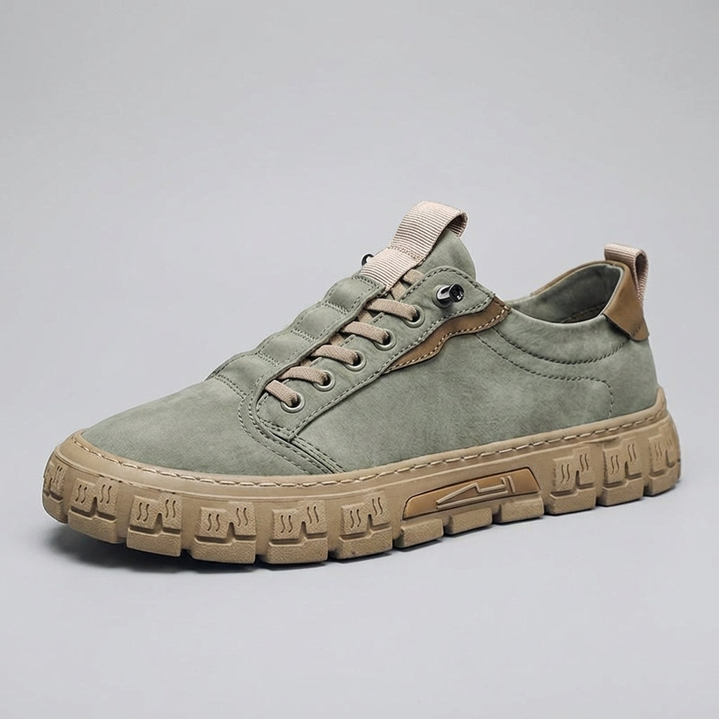 Sneaker Herren Regular Fit Freizeit samtartiges Canvas