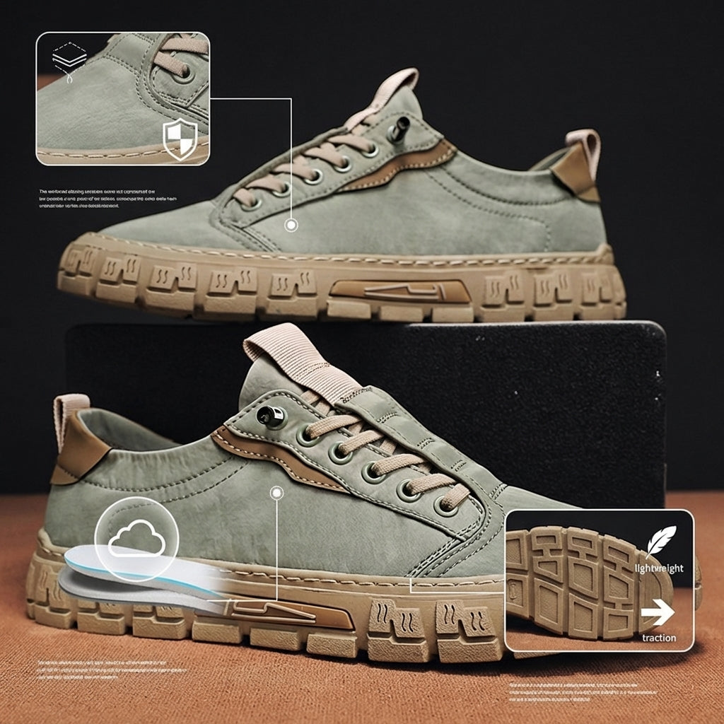Sneaker Herren Regular Fit Freizeit samtartiges Canvas