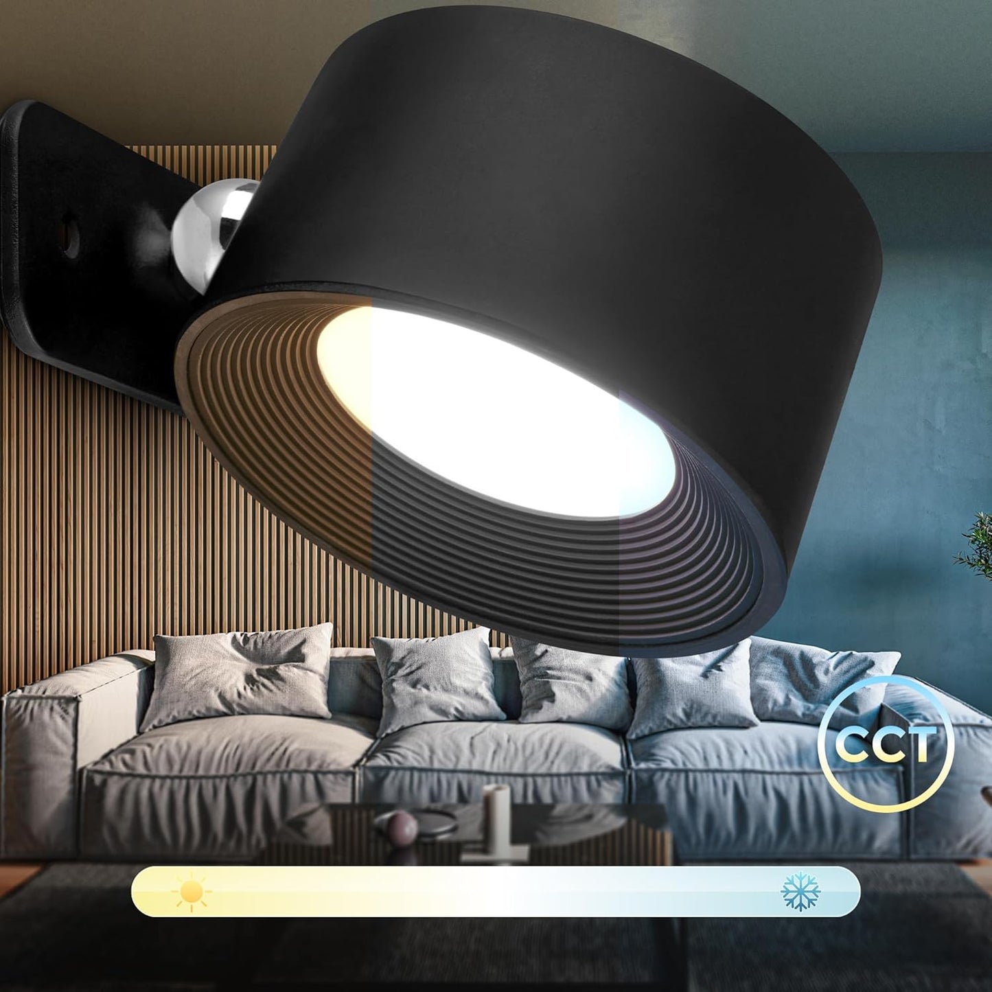 LED Lampe Kabellos mit Bewegungsmelder Raumbeleuchtung flexibel
