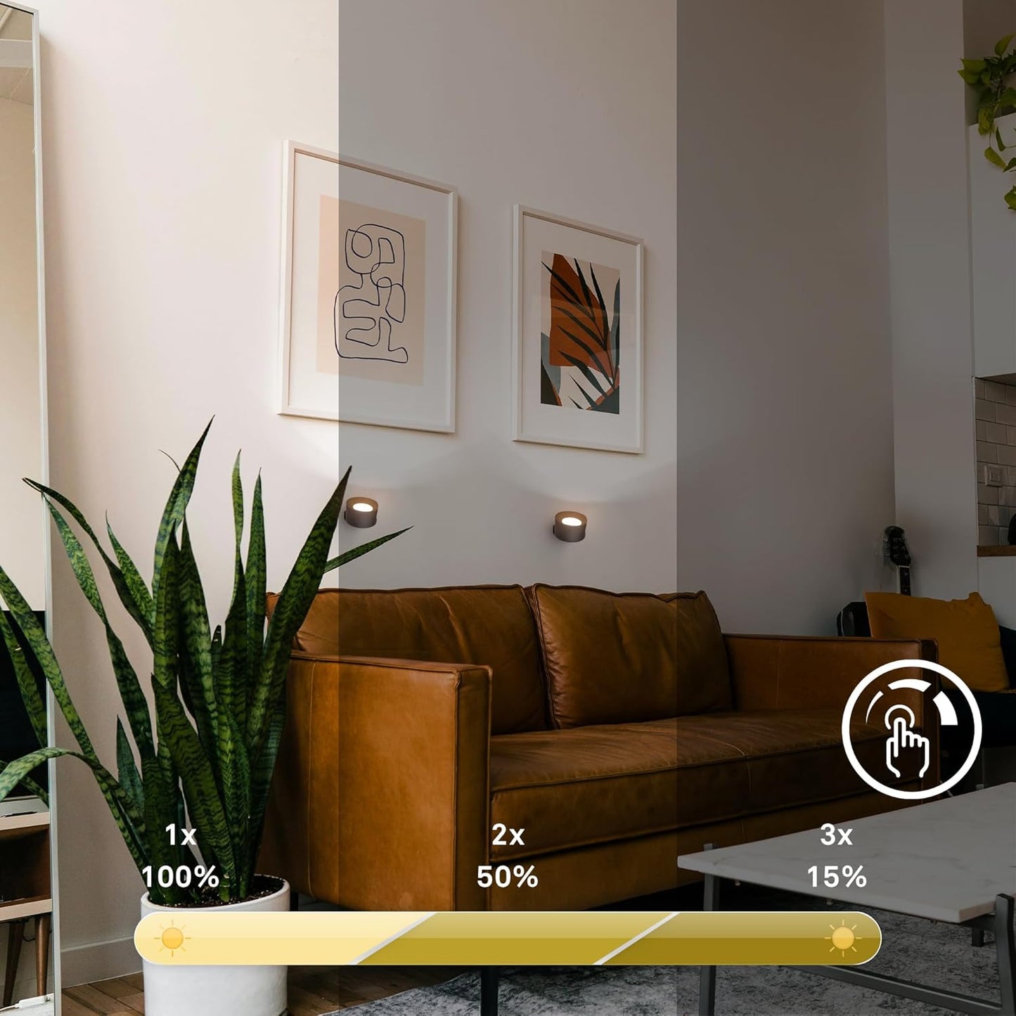 LED Lampe Kabellos mit Bewegungsmelder Raumbeleuchtung flexibel